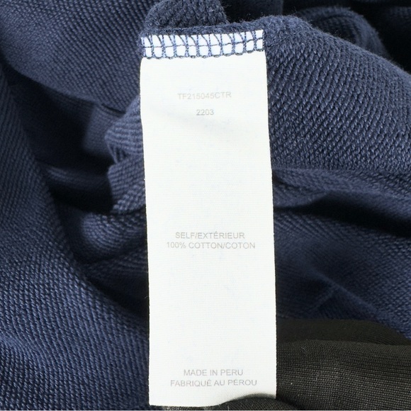 Derek Lam 10 Crosby Navy Dress with Gold Buttons on Shoulders - Picture 10 of 12